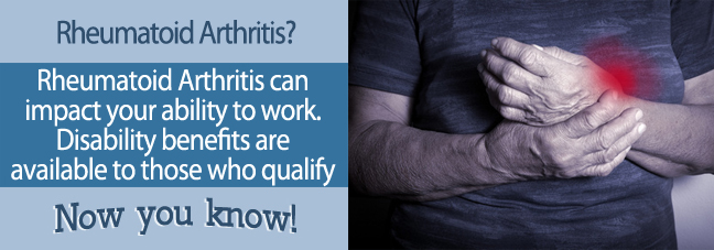 If you can't work because of rheumatoid arthritis, you may qualify Social Security disability benefits.