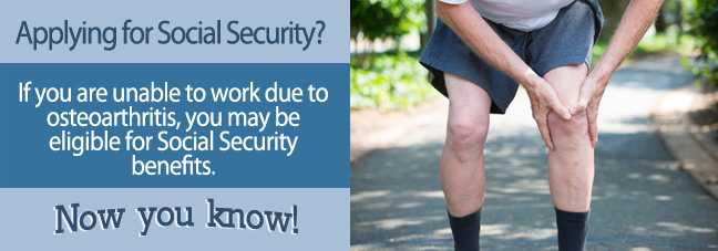 Applying for Social Security Disability Benefits for Osteoarthritis When Over the Age of 50