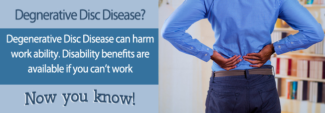 If you cannot work because of degenerative disc disease, you may qualify for Social Security disability benefits.