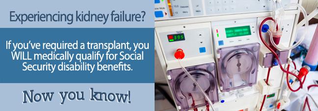 Kidney Failure and Social Security Disability