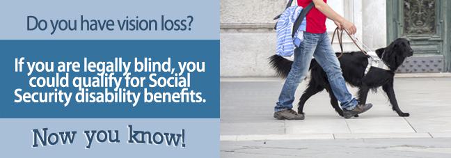 Qualifying for Social Security with vision loss