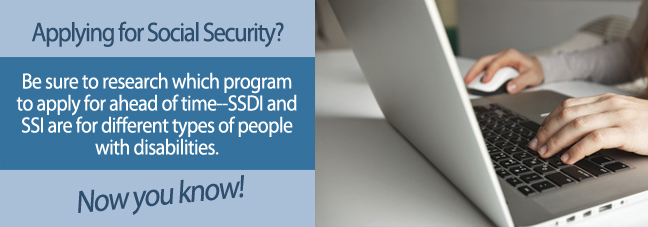 How to know to apply for SSDI or SSI